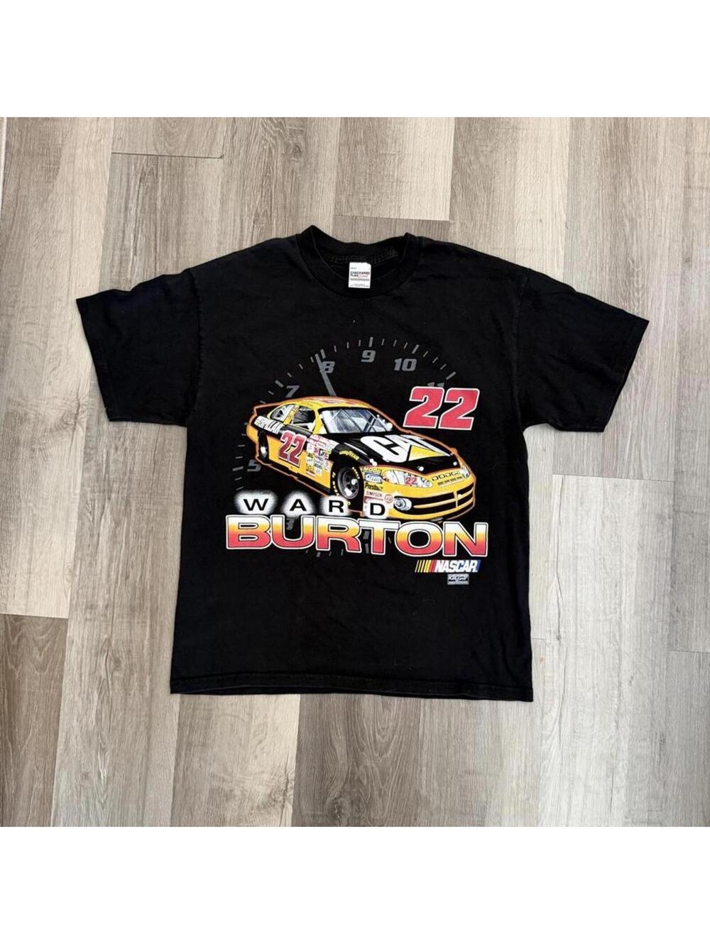 NASCAR Ward Burton black t-shirt Size L #racing #motorsport